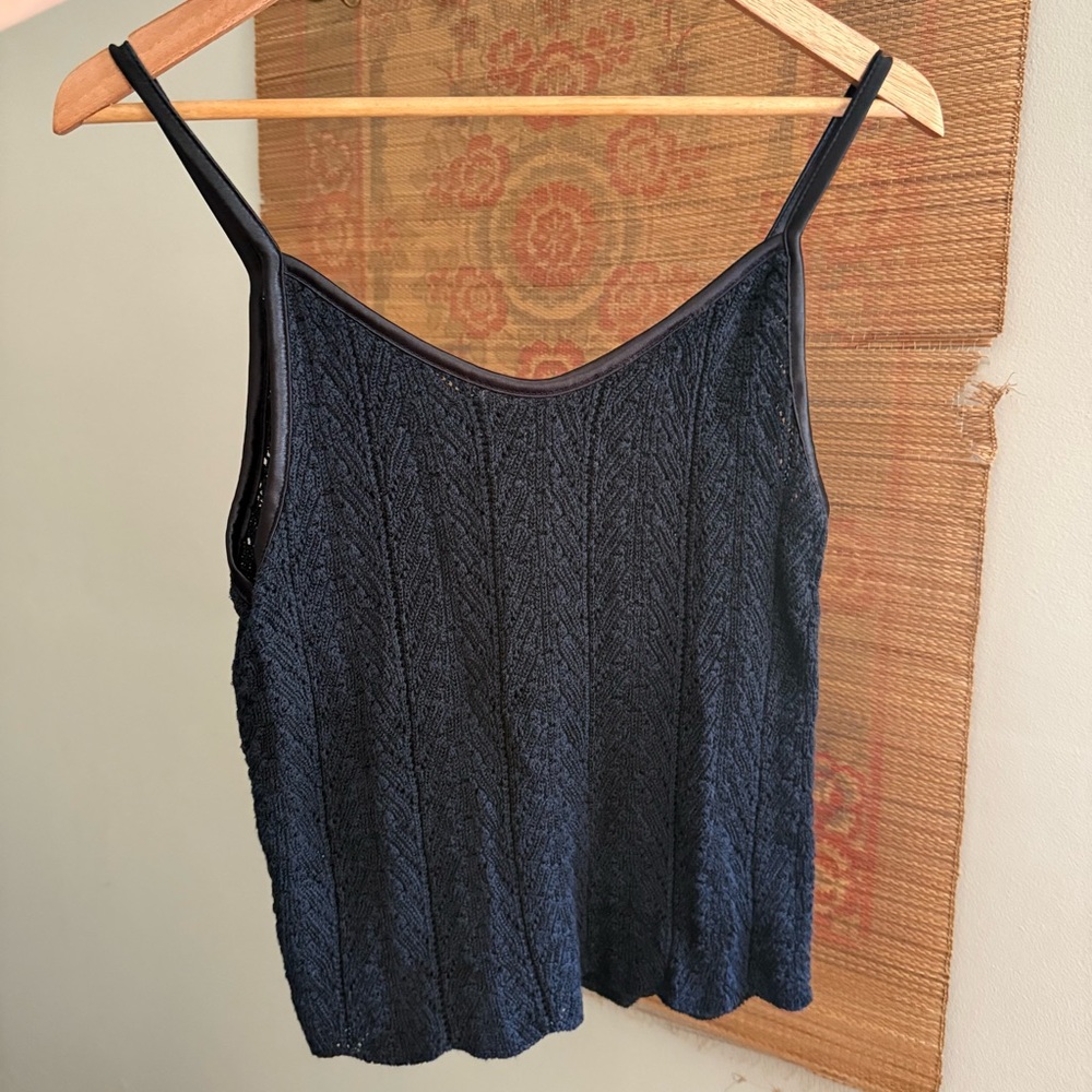 Vintage Black Knit Cami Top - Picture 5 of 5
